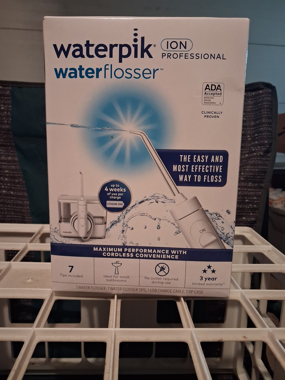 Waterpik Water Flosser Ion Professional Cordless Water Flosser - White